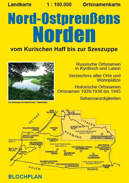 Landkarte nördliches Kaliningrader Gebiet thumbnail