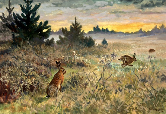 Ein Meister des kleinen Formats – Naturszenen des Jagdmaler Reinhold Feussner (1886-1971) thumbnail