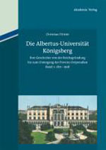 Literatur: Christian Tillich – Die Albertus-Universität Königsberg, 1. Band 1871 – 1918 thumbnail